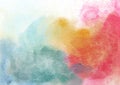 Bright, multicolor watercolor background