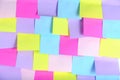 Bright, multicolored abstract background made self adhesive paper for notes Royalty Free Stock Photo