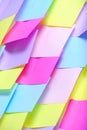 Bright, multicolored abstract background made self adhesive paper for notes Royalty Free Stock Photo