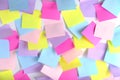 Bright, multicolored abstract background made self adhesive paper for notes Royalty Free Stock Photo