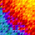 Bright multicolored low poly triangles, abstract backgriund, minimalism, contemporary design