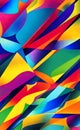 Bright multicolored rainbow paper background. Geometric. Vivid colors layout. Abstract colorful texture layout Royalty Free Stock Photo