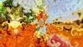 Bright Multicoloured Abstract Background Shapes Textured Blurred