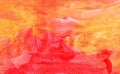 Bright Narrow Decorative Abstract Grunge Red-Orange Background. Artistic Texture Of The Banner Royalty Free Stock Photo