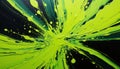 Neon green splash Royalty Free Stock Photo