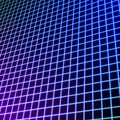 Bright neon grid lines glowing background with 80s style Royalty Free Stock Photo