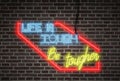 Bright neon lights - Life is tough, be tougher Royalty Free Stock Photo