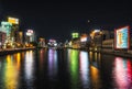 Fukuoka naka river night view