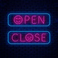 Bright neon night sign Royalty Free Stock Photo