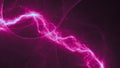 Bright neon purple plasma lightning, abstract energy