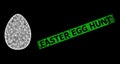 Distress Easter Egg Hunt Seal and Net Egg Mesh with Bright Glare Spots