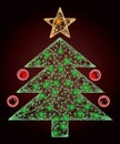 Bright Network Mesh Christmas Tree with Lightspots