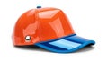 Bright orange and blue visor cap Royalty Free Stock Photo