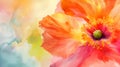 Bright orange flower in full bloom, radiating warmth and life Royalty Free Stock Photo