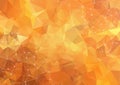 Bright orange low poly communication background. Vector tech design Royalty Free Stock Photo