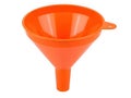 Bright Orange Plastic Funnel Kitchen Tool Household Item Royalty Free Stock Photo