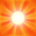 Bright Orange rays Royalty Free Stock Photo