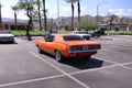 Bright Orange 440 V-8 Powered Barracuda Royalty Free Stock Photo