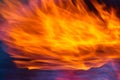 Bright orange and yellow flames with pink and purple edges background asset