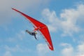 Bright paraglider wing in the sky Royalty Free Stock Photo