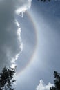 Bright partial halo