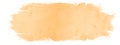 Bright pastel brown orange abstract watercolor splash brushes texture illustration art paper banner panorama - Creative Aquarelle Royalty Free Stock Photo