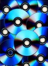 Bright pattern of blank Compact Discs