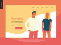 Bright people portraits - website template