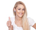 Bright picture of blond woman Royalty Free Stock Photo