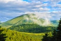 Bright, picturesque Carpathian mountains landscape, view the Petros mount, Ukraine.