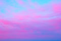 Bright pink clouds on a blue sky Royalty Free Stock Photo