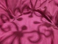 Bright Pink Fabric Texture, Messy Folded - With Geometric Designed Shade