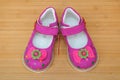 Bright pink girl's sandals