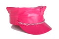 Bright pink hat