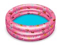 Bright pink inflatable pool