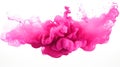 Bright Pink Ink Cloud in Water: Minimalistic and Superb Clean Image AI Generated