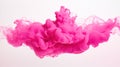 Bright Pink Ink Cloud in Water: Minimalistic and Superb Clean Image AI Generated