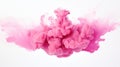 Bright Pink Ink Cloud in Water: Minimalistic and Superb Clean Image AI Generated