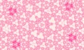 Bright pink kaleidoscope patterned background for wallpapers