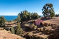 Peruvian Farmhouse overlooking a lake