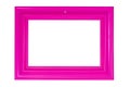 Bright pink photo frame