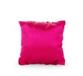 Bright pink pillow isolated on white