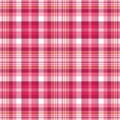 Bright Pink Plaid Royalty Free Stock Photo
