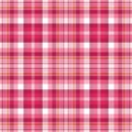 Bright Pink Plaid Royalty Free Stock Photo