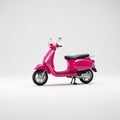 Modern classic scooter on a light background. 3d rendering. Royalty Free Stock Photo