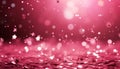 Bright Pink Shining Stars Motion Background generative AI