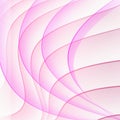 White gradient elegant background with thin wavy rosy lines.