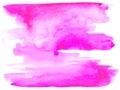 Bright pink watercolor texture background Fuchsia color backdrop Royalty Free Stock Photo