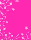 Bright Pink White Flowers Background