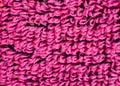 Bright pink woolen fabric texture close-up Royalty Free Stock Photo